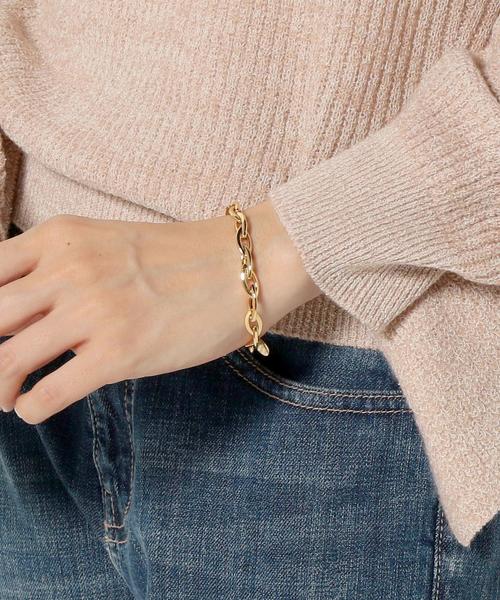 PHILIPPE AUDIBERT（フィリップ オーディベール）の「PHILIPPE AUDIBERT オーバルチェーンブレスレット GD / フィリップオーディベール（ブレスレット・レディース・ゴールド・フリー）」の7枚目の写真