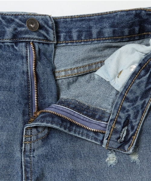 FREE'S MART（フリーズマート）の「ダメージテーパードパンツ（デニムパンツ・レディース・ブラック系その他/ブルー・MEDIUM/X-SMALL/SMALL）」の11枚目の写真