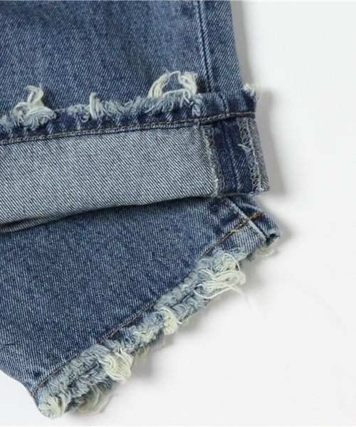 FREE'S MART（フリーズマート）の「ダメージテーパードパンツ（デニムパンツ・レディース・ブラック系その他/ブルー・MEDIUM/X-SMALL/SMALL）」の14枚目の写真