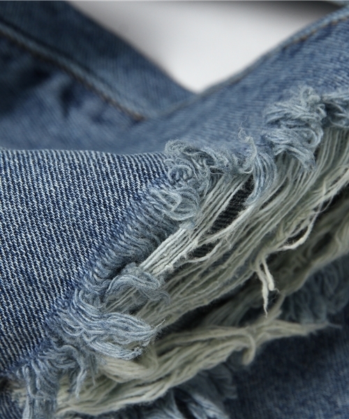 FREE'S MART（フリーズマート）の「ダメージテーパードパンツ（デニムパンツ・レディース・ブラック系その他/ブルー・MEDIUM/X-SMALL/SMALL）」の8枚目の写真