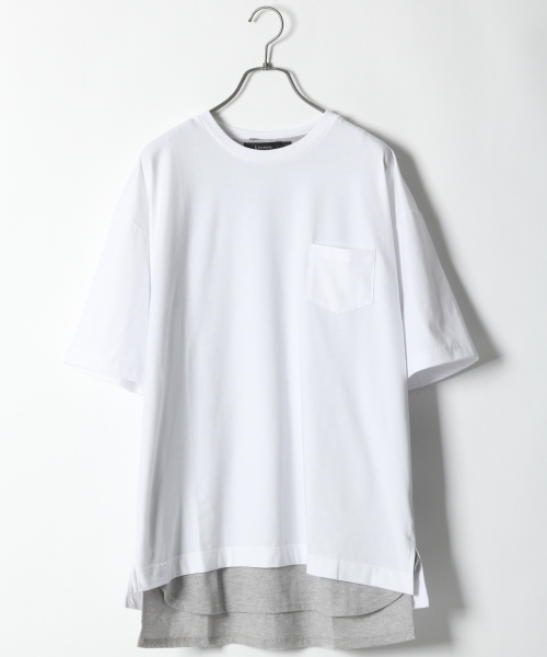 RAGEBLUE（レイジブルー）の「【抗菌防臭】TCPUドロップショルダーTシャツ/752644（Tシャツ/カットソー・メンズ・グレー/ブルー/パープル/ブラック/ホワイト/イエロー/その他・SMALL/MEDIUM/LARGE）」の2枚目の写真