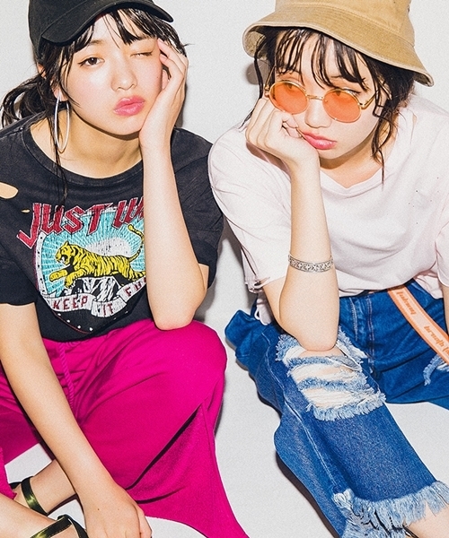 WEGO（ウィゴー）の「WEGO/タッセルベルトスリットワイドパンツ（スウェットパンツ・レディース・杢グレー/レッド/マスタード/ブラック/パープル・LARGE/MEDIUM）」の11枚目の写真