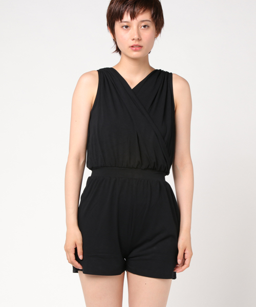 SLY（スライ）の「カシュクール SHORT コンビネゾン（つなぎ/オールインワン・レディース・ブラック/カーキ/レッド系その他・1/2）」の8枚目の写真