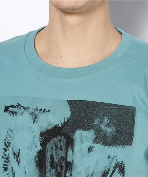 TOKYO CULTUART by BEAMS（トウキョウカルチャートバイビームス）の「中原昌也 / IN THE CITY Cut drawing 001 T（Tシャツ/カットソー・メンズ・ホワイト/ブルー・SMALL/MEDIUM/LARGE/X-LARGE）」の6枚目の写真