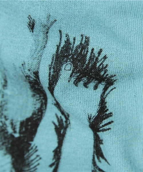 TOKYO CULTUART by BEAMS（トウキョウカルチャートバイビームス）の「中原昌也 / IN THE CITY Cut drawing 001 T（Tシャツ/カットソー・メンズ・ホワイト/ブルー・SMALL/MEDIUM/LARGE/X-LARGE）」の8枚目の写真