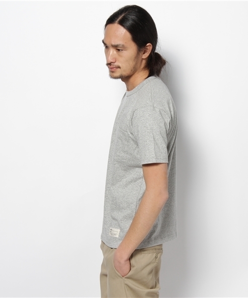 SHIPS（シップス）の「SA: カナダ製 ポケットTシャツ(グレー)（Tシャツ/カットソー・メンズ・グレー・SMALL/MEDIUM/LARGE/X-LARGE）」の2枚目の写真