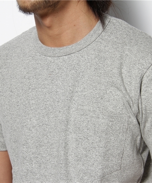 SHIPS（シップス）の「SA: カナダ製 ポケットTシャツ(グレー)（Tシャツ/カットソー・メンズ・グレー・SMALL/MEDIUM/LARGE/X-LARGE）」の4枚目の写真