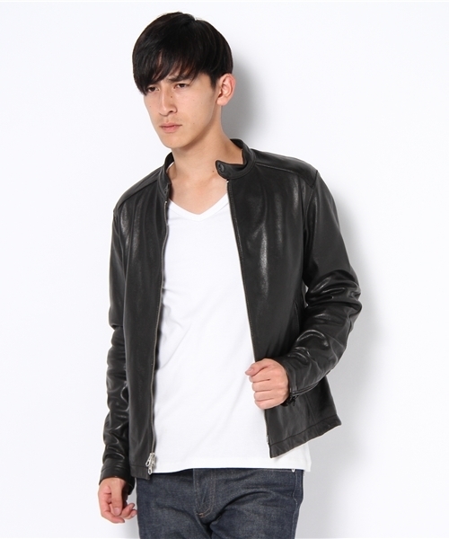 BEAUTY&YOUTH UNITED ARROWS（ビューティーアンドユースユナイテッドアローズ）の「BY F/VEG ライダースジャケットÅ◆（ライダースジャケット・メンズ・ブラック/ブラウン・SMALL/MEDIUM/LARGE/X-LARGE）」の5枚目の写真