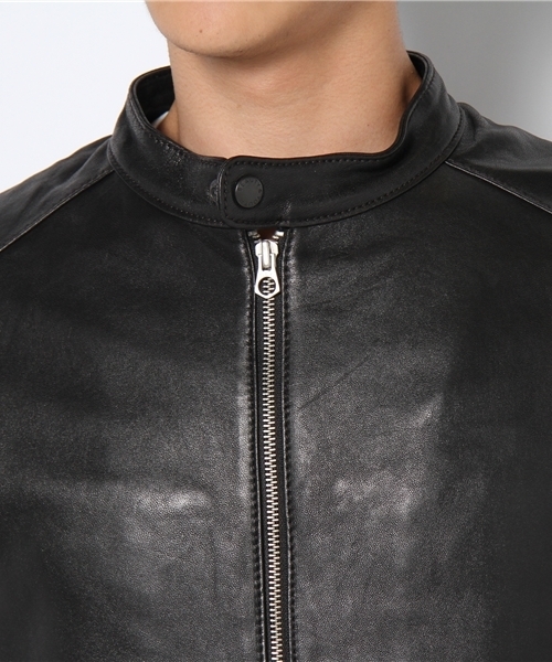 BEAUTY&YOUTH UNITED ARROWS（ビューティーアンドユースユナイテッドアローズ）の「BY F/VEG ライダースジャケットÅ◆（ライダースジャケット・メンズ・ブラック/ブラウン・SMALL/MEDIUM/LARGE/X-LARGE）」の6枚目の写真