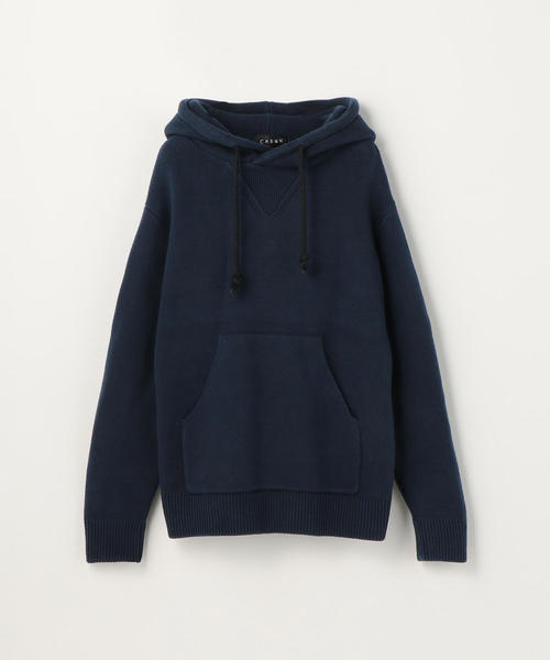 CABaN パーカー　Sサイズ　ブルー caban（キャバン）の「7Gコットンニット プルオーバーパーカ（パーカー