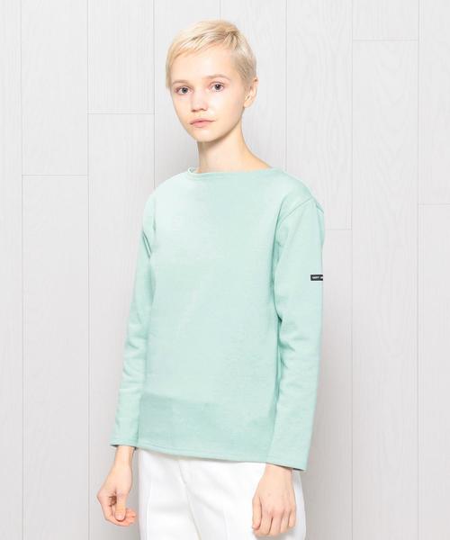 SAINT JAMES（セントジェームス）の「＜SAINT JAMES＞OUESSANT SOLID 18SS/カットソー（Tシャツ/カットソー・レディース・ホワイト/イエロー/ライム/ネイビー・3/1）」の3枚目の写真