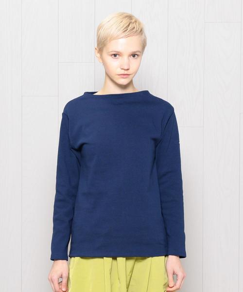 SAINT JAMES（セントジェームス）の「＜SAINT JAMES＞OUESSANT SOLID 18SS/カットソー（Tシャツ/カットソー・レディース・ホワイト/イエロー/ライム/ネイビー・3/1）」の5枚目の写真