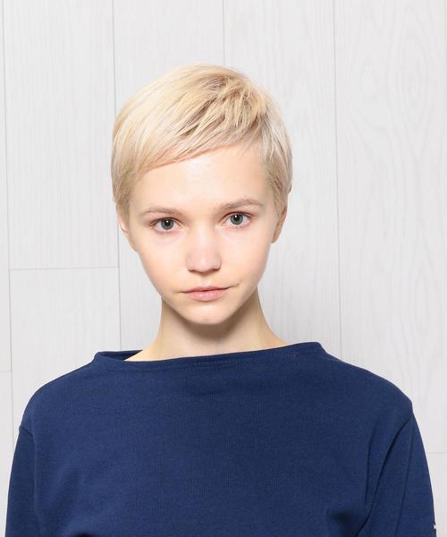 SAINT JAMES（セントジェームス）の「＜SAINT JAMES＞OUESSANT SOLID 18SS/カットソー（Tシャツ/カットソー・レディース・ホワイト/イエロー/ライム/ネイビー・3/1）」の8枚目の写真