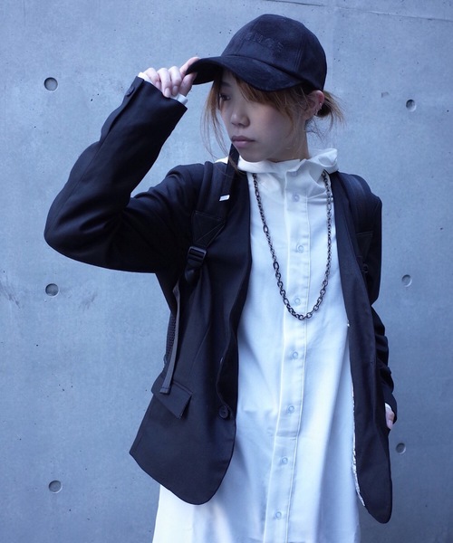 rovtski(ロフトスキー)の「rovtski【セットアップで着用可能】2018 SPRING TR ノーカラージャケット "PARIS"(ノーカラージャケット・メンズ・グレー/ダークネイビー/ブラック・MEDIUM/LARGE)」の2枚目の写真