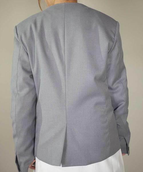 rovtski(ロフトスキー)の「rovtski【セットアップで着用可能】2018 SPRING TR ノーカラージャケット "PARIS"(ノーカラージャケット・メンズ・グレー/ダークネイビー/ブラック・MEDIUM/LARGE)」の12枚目の写真