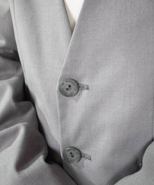 rovtski(ロフトスキー)の「rovtski【セットアップで着用可能】2018 SPRING TR ノーカラージャケット "PARIS"(ノーカラージャケット・メンズ・グレー/ダークネイビー/ブラック・MEDIUM/LARGE)」の14枚目の写真