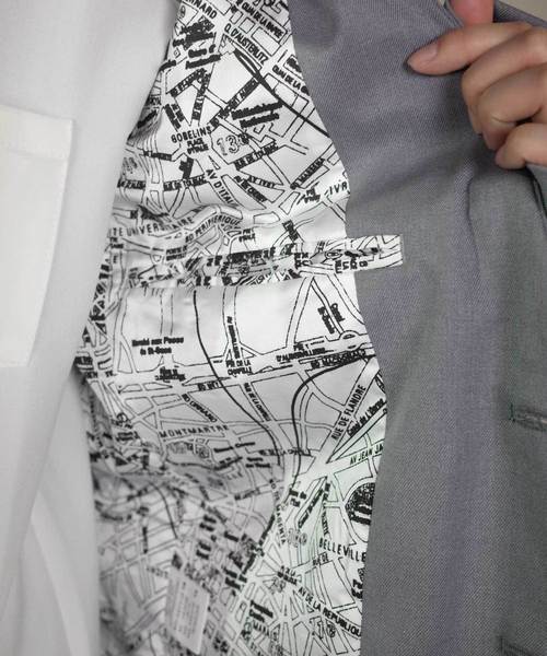 rovtski(ロフトスキー)の「rovtski【セットアップで着用可能】2018 SPRING TR ノーカラージャケット "PARIS"(ノーカラージャケット・メンズ・グレー/ダークネイビー/ブラック・MEDIUM/LARGE)」の16枚目の写真