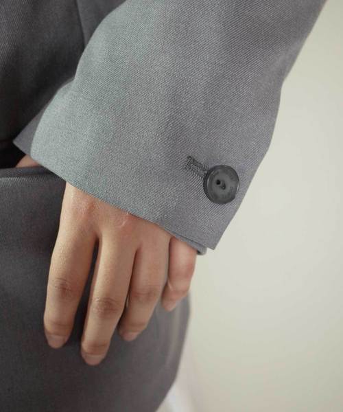 rovtski(ロフトスキー)の「rovtski【セットアップで着用可能】2018 SPRING TR ノーカラージャケット "PARIS"(ノーカラージャケット・メンズ・グレー/ダークネイビー/ブラック・MEDIUM/LARGE)」の17枚目の写真