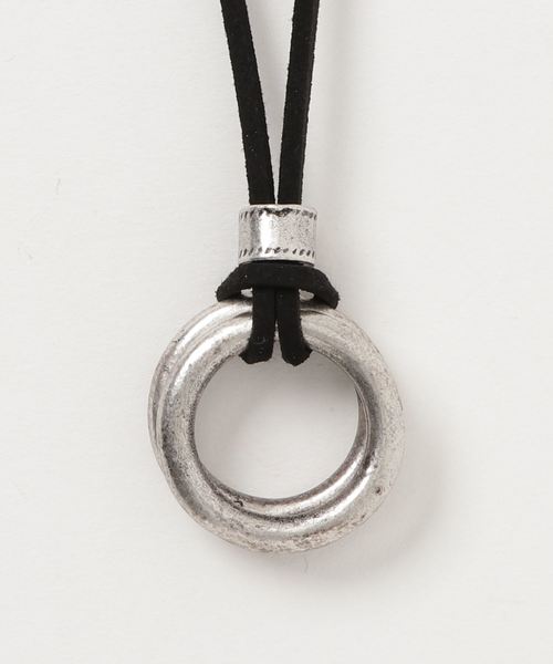 WEGO（ウィゴー）の「WEGO/レザーロングリングネックレス（ネックレス・メンズ・シルバー/ゴールド・FREE）」の5枚目の写真