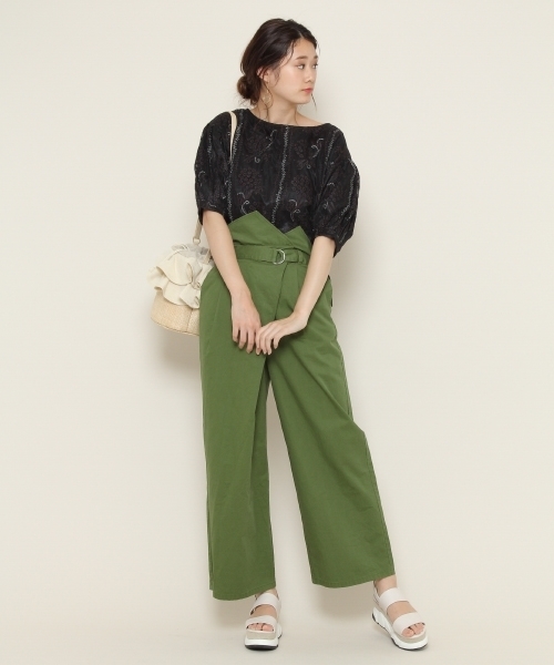 PAGEBOY（ページボーイ）の「ダブルベルトスポサン（サンダル・レディース・ブラック/オフホワイト・LARGE/MEDIUM）」の7枚目の写真