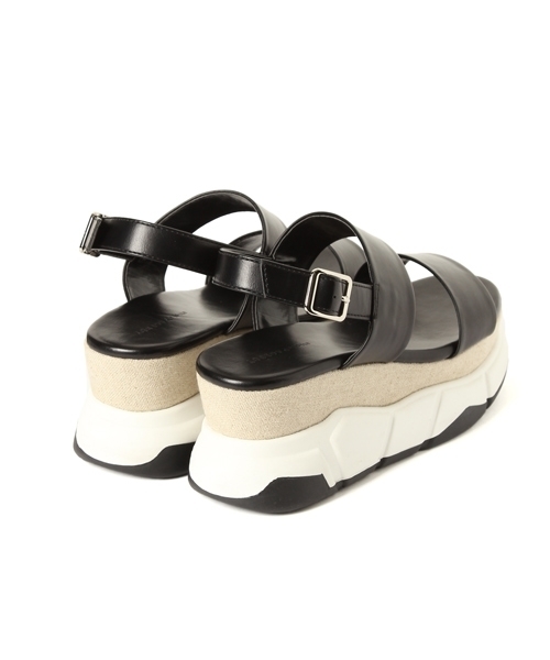 PAGEBOY（ページボーイ）の「ダブルベルトスポサン（サンダル・レディース・ブラック/オフホワイト・LARGE/MEDIUM）」の21枚目の写真