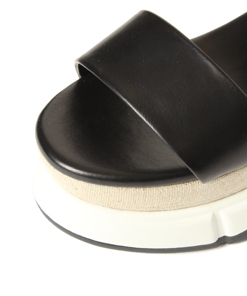 PAGEBOY（ページボーイ）の「ダブルベルトスポサン（サンダル・レディース・ブラック/オフホワイト・LARGE/MEDIUM）」の20枚目の写真