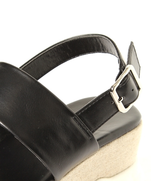 PAGEBOY（ページボーイ）の「ダブルベルトスポサン（サンダル・レディース・ブラック/オフホワイト・LARGE/MEDIUM）」の19枚目の写真