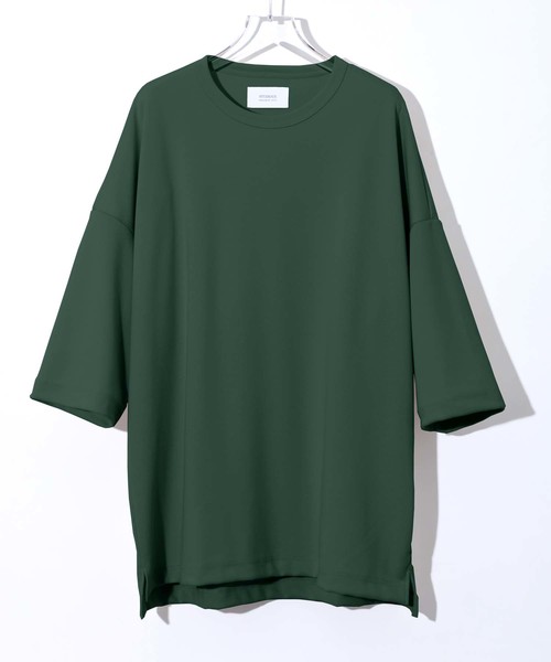 STUDIOUS（ステュディオス）の「【STUDIOUS】クリアポンチビッグシルエットクルーネックTシャツ（Tシャツ/カットソー・メンズ・ホワイト/ブラック/ブラウン/グリーン/ダークグレー/ワイン・1/2/3）」の5枚目の写真