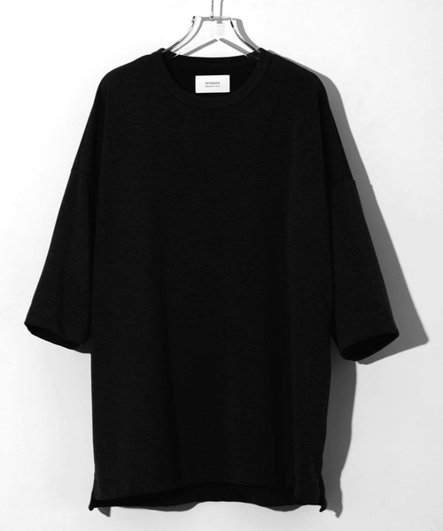 STUDIOUS（ステュディオス）の「【STUDIOUS】クリアポンチビッグシルエットクルーネックTシャツ（Tシャツ/カットソー・メンズ・ホワイト/ブラック/ブラウン/グリーン/ダークグレー/ワイン・1/2/3）」の3枚目の写真