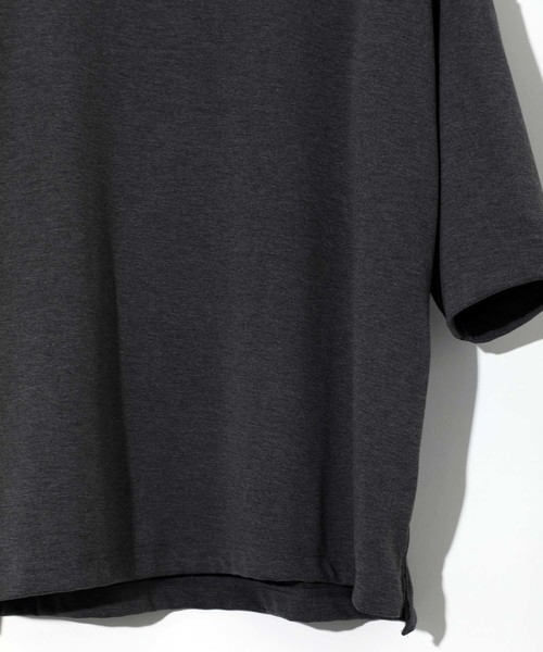 STUDIOUS（ステュディオス）の「【STUDIOUS】クリアポンチビッグシルエットクルーネックTシャツ（Tシャツ/カットソー・メンズ・ホワイト/ブラック/ブラウン/グリーン/ダークグレー/ワイン・1/2/3）」の8枚目の写真