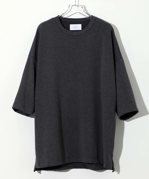 STUDIOUS（ステュディオス）の「【STUDIOUS】クリアポンチビッグシルエットクルーネックTシャツ（Tシャツ/カットソー・メンズ・ホワイト/ブラック/ブラウン/グリーン/ダークグレー/ワイン・1/2/3）」の11枚目の写真