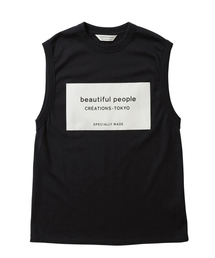 beautiful people | 【beautiful people】《STUDIOUS別注》ソフトジャージービッグネームタンク(タンクトップ)