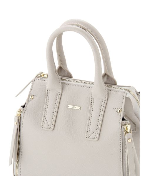 GYDA（ジェイダ）の「ZIPデザインBAG（ハンドバッグ・レディース・アイボリー/ブラック/ベージュ・FREE）」の11枚目の写真