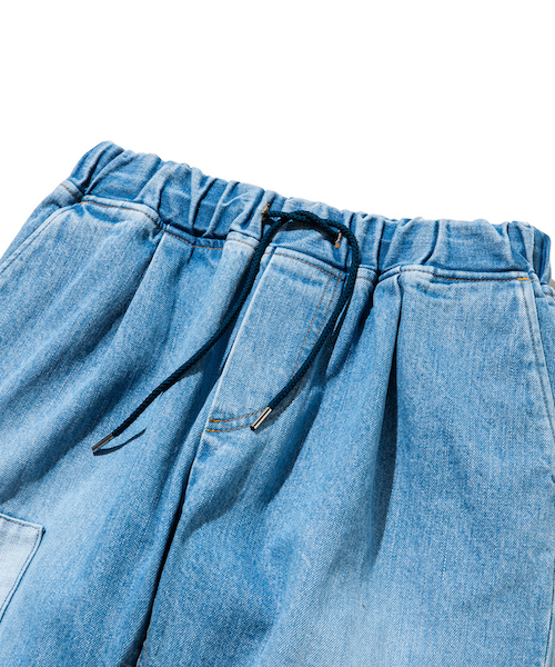 rehacer(レアセル)の「rehacer : Joint Patch Easy Denim MADE IN OKAYAMA JAPAN(デニムパンツ・メンズ・インディゴブルー・SMALL/MEDIUM/LARGE)」の6枚目の写真