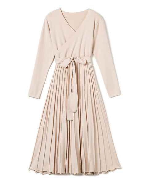 SAISON DE PAPILLON(セゾンドパピヨン)の「リブプリーツAラインロングニットワンピース(ワンピース・レディース・ライトブルー/ブラック/アイボリー/ベビーピンク/ネイビー/カーキ/ベージュ/ピンク/グレー/パープル/グリーン/コーラル/ライトグリーン/ダークグレー/ブラウン/クリーム・S/M/L/XS)」の17枚目の写真