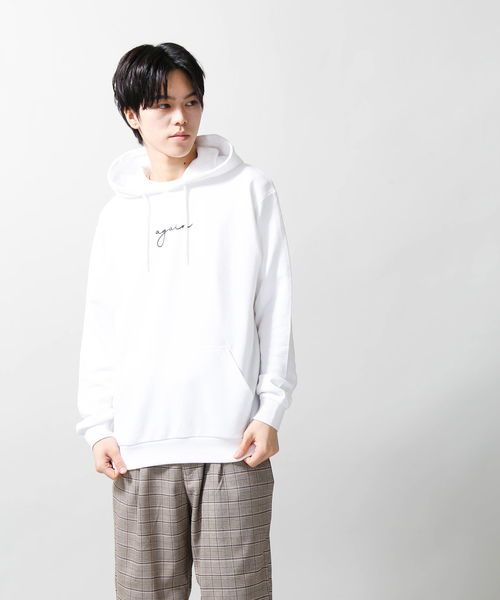 WEGO(ウィゴー)の「WEGO/againロゴプルパーカー(パーカー・メンズ・ダークグリーン/ピンク/ホワイト/ブラック/パープル・SMALL/LARGE/MEDIUM)」の21枚目の写真