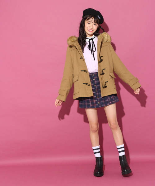 repipi armario（レピピ アルマリオ）の「ショートダッフルコート/１８（ダッフルコート・キッズ・ブラック/ベージュ/ダークグレー・SMALL/MEDIUM/LARGE/X-SMALL）」の15枚目の写真