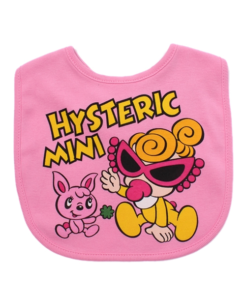 HYSTERIC MINI(ヒステリックミニ)の「BABY Pixie mini hell リバーシブルスタイ(スタイ/よだれかけ・キッズ・ホワイト/ブラック/ピンク・FREE)」の4枚目の写真