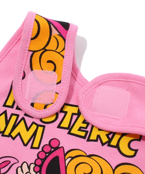 HYSTERIC MINI(ヒステリックミニ)の「BABY Pixie mini hell リバーシブルスタイ(スタイ/よだれかけ・キッズ・ホワイト/ブラック/ピンク・FREE)」の5枚目の写真