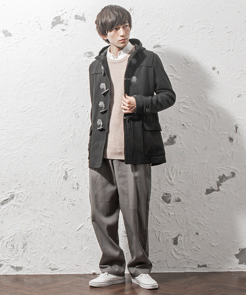 MinoriTY（マイノリティ）の「メルトンロングダッフルコート（ダウンジャケット/コート・メンズ・ブラック/グレー/キャメル・LL/M/L）」の7枚目の写真