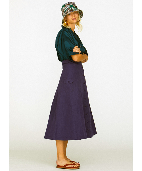 FILL THE BILL(フィルザビル)の「FILL THE BILL / フィルザビル RIDING PANTS / ライディングパンツ FB204-191064(その他パンツ・レディース・パープル/オリーブ・2)」の4枚目の写真