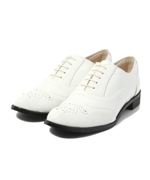 BEAUTY&YOUTH UNITED ARROWS（ビューティーアンドユースユナイテッドアローズ）の「BYMC メダリオンレースアップシューズ / カラー（bl）▽（その他シューズ・レディース・ホワイト/シルバー・38/37h/36h/36/37）」の10枚目の写真