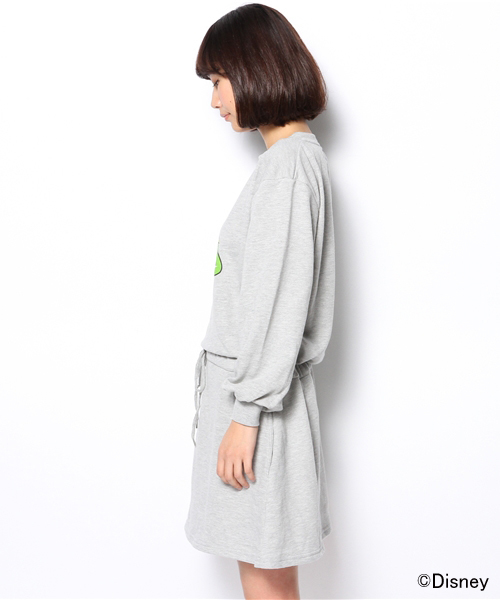 WEGO（ウィゴー）の「WEGO/カーミットスウェットワンピース（ワンピース・レディース・杢グレー/ネイビー・FREE）」の8枚目の写真