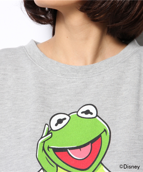 WEGO（ウィゴー）の「WEGO/カーミットスウェットワンピース（ワンピース・レディース・杢グレー/ネイビー・FREE）」の9枚目の写真