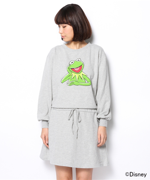 WEGO（ウィゴー）の「WEGO/カーミットスウェットワンピース（ワンピース・レディース・杢グレー/ネイビー・FREE）」の10枚目の写真