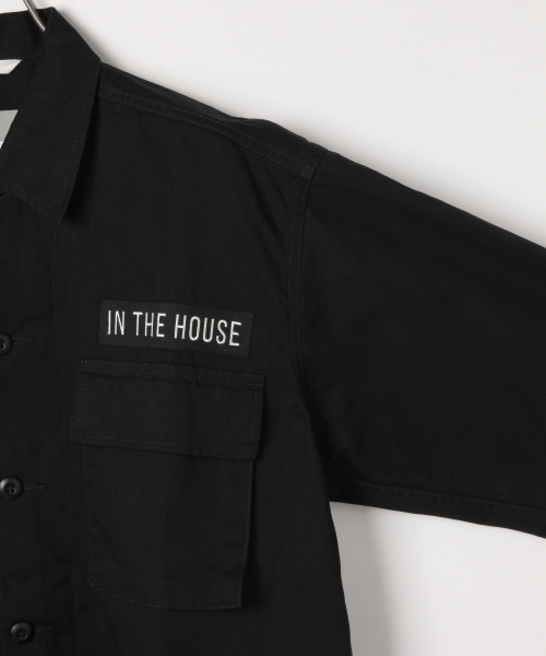 IN THE HOUSE（インザハウス）の「【IN THE HOUSE】ジャケット Men/824814（ミリタリージャケット・メンズ・ブラック/グリーン・SMALL/MEDIUM/LARGE）」の10枚目の写真