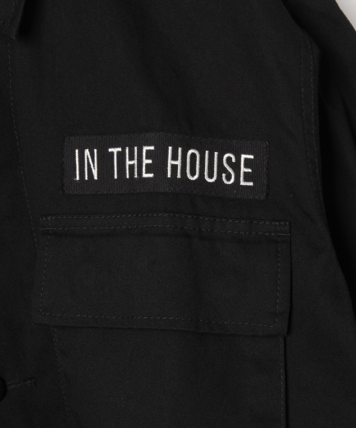 IN THE HOUSE（インザハウス）の「【IN THE HOUSE】ジャケット Men/824814（ミリタリージャケット・メンズ・ブラック/グリーン・SMALL/MEDIUM/LARGE）」の11枚目の写真
