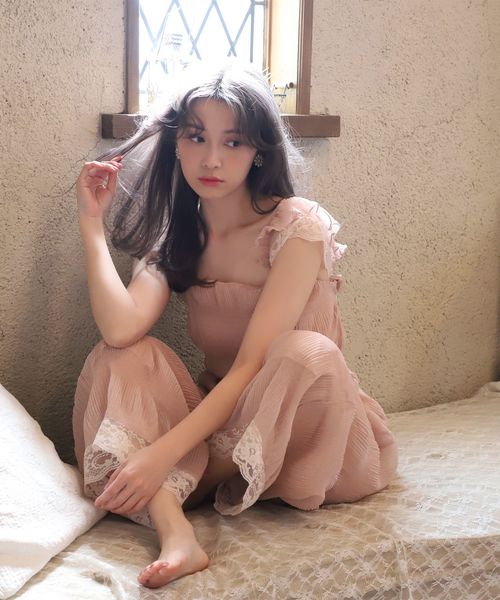 one after another NICE CLAUP（ワンアフターアナザーナイスクラップ）の「ヴィンテージ風サロペット（サロペット/オーバーオール・レディース・モカ/ピンクベージュ/ライトベージュ・FREE）」の15枚目の写真