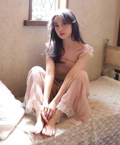 one after another NICE CLAUP（ワンアフターアナザーナイスクラップ）の「ヴィンテージ風サロペット（サロペット/オーバーオール・レディース・モカ/ピンクベージュ/ライトベージュ・FREE）」の16枚目の写真