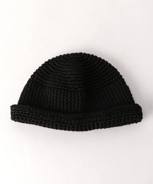 Nine Tailor(ナインテイラー)の「<NINE TAILOR> MELIOSMA HAT/ハット(ニットキャップ/ビーニー・メンズ・ブラック/ベージュ・FREE)」の2枚目の写真
